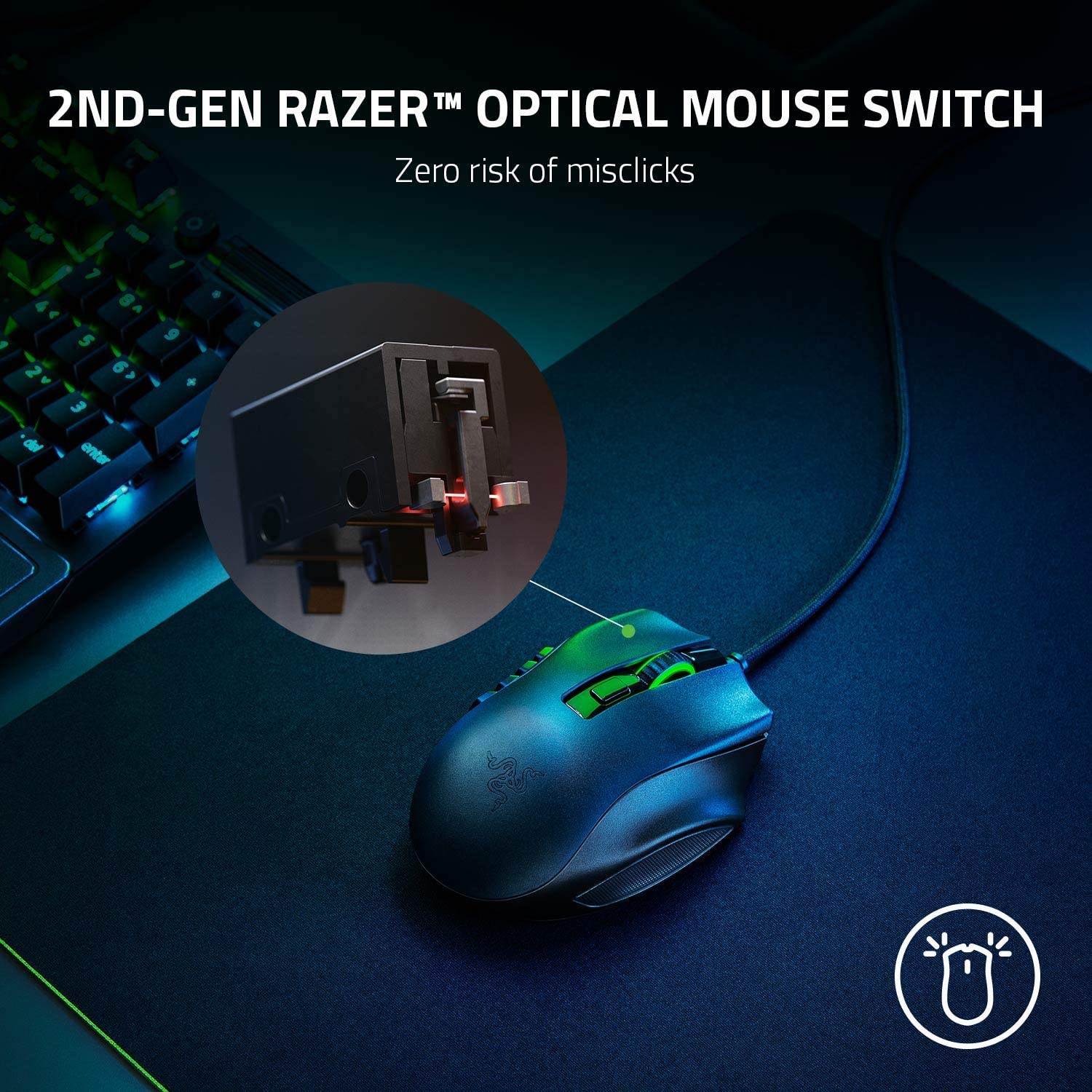 Геймърска мишка Razer Naga X - RZ01-03590100-R3M1