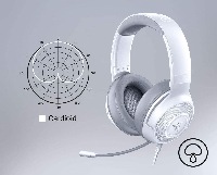 Геймърски слушалки Razer Kraken X Mercury Gaming Headset White