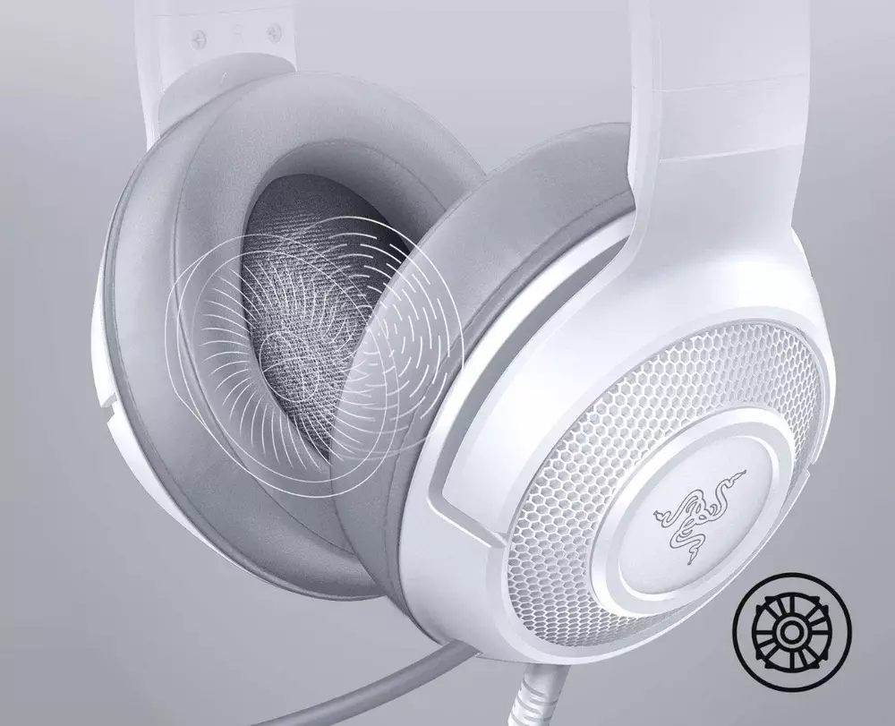 Геймърски слушалки Razer Kraken X Mercury Gaming Headset White