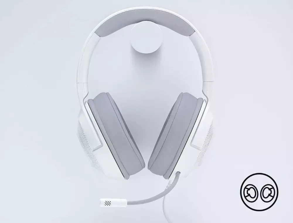 Геймърски слушалки Razer Kraken X Mercury Gaming Headset White
