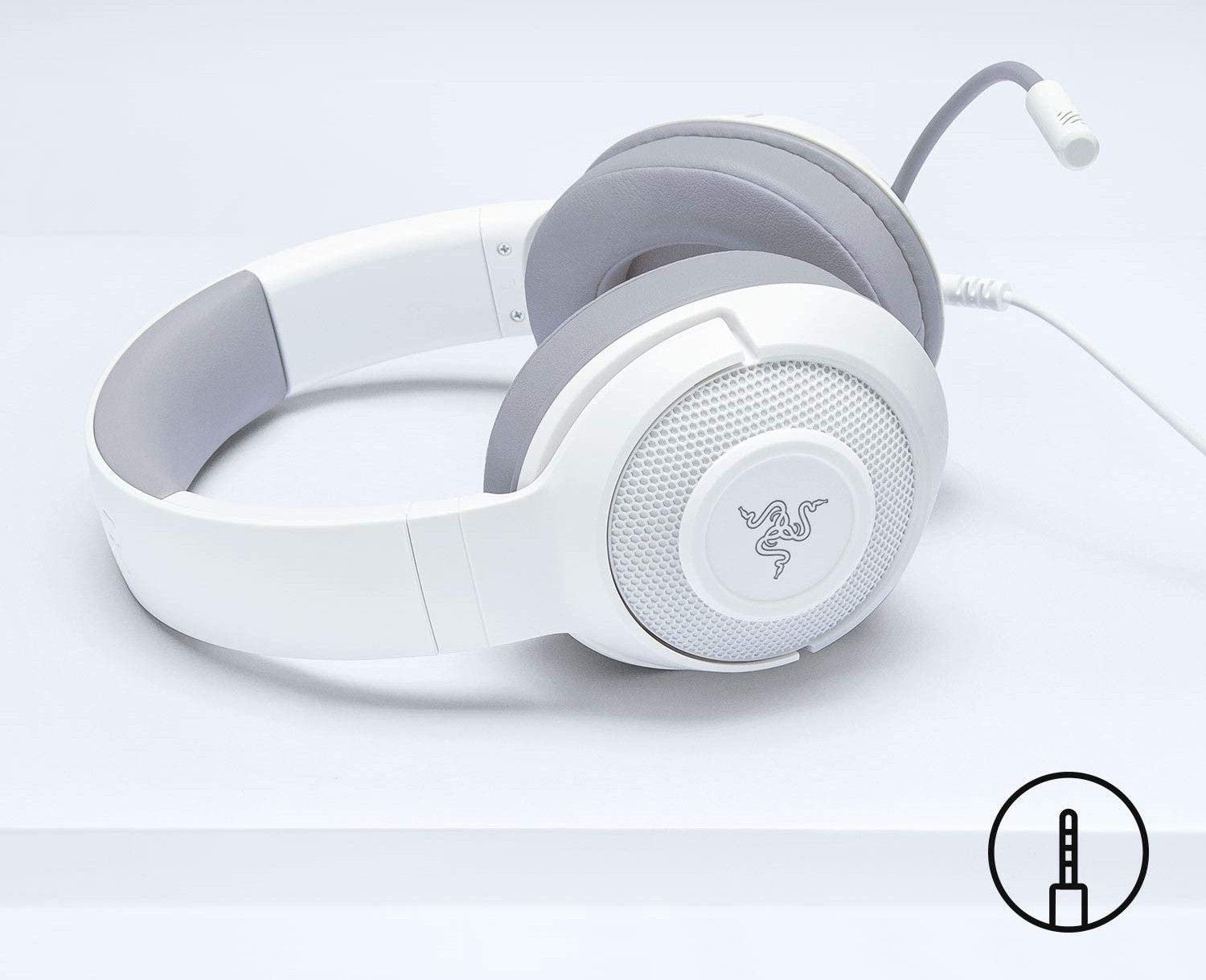 Геймърски слушалки Razer Kraken X Mercury Gaming Headset White