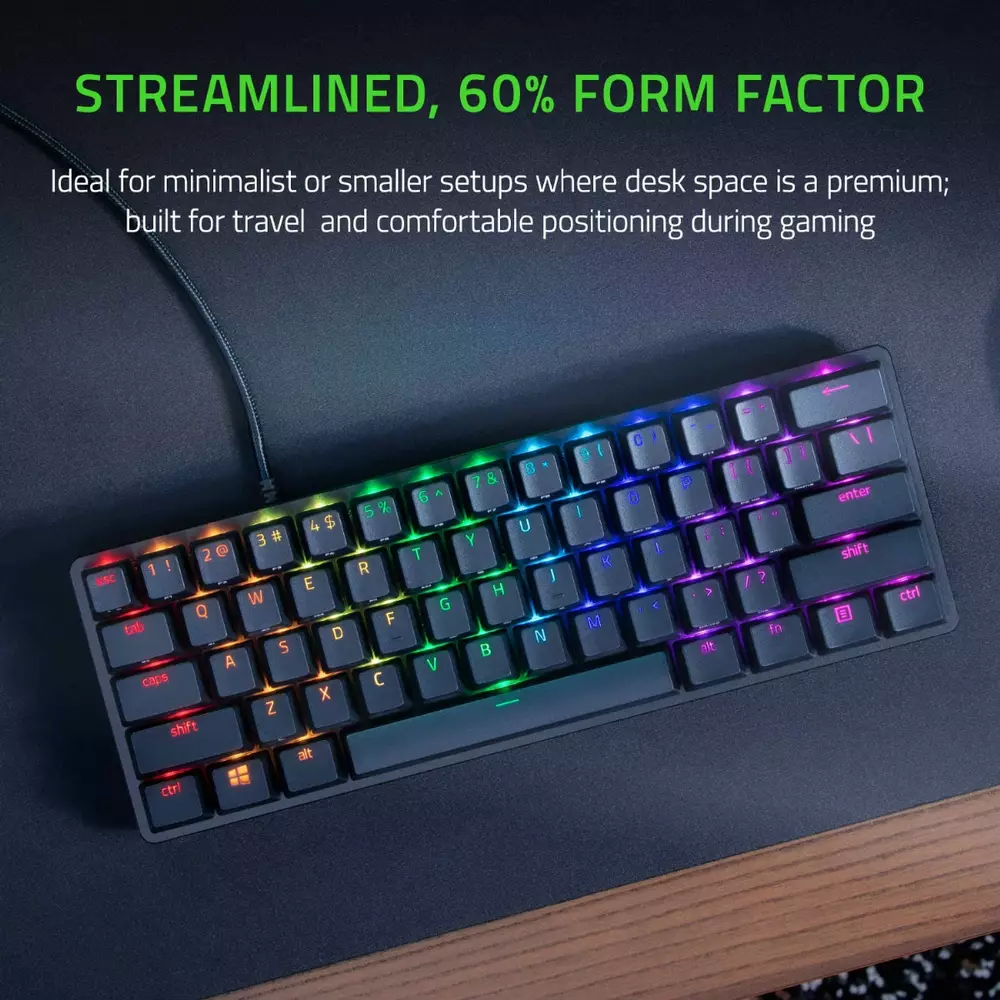 Геймърска клавиатура Razer Huntsman Mini Red Switches Clicky Optical