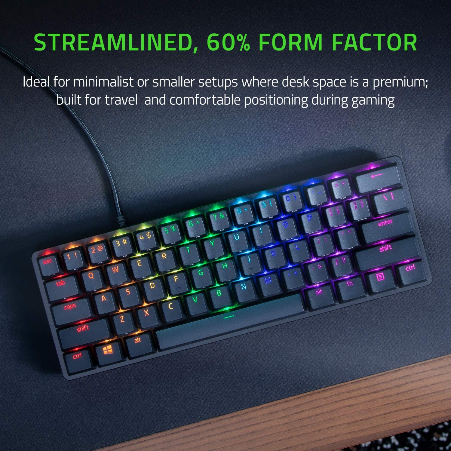 Геймърска клавиатура Razer Huntsman Mini Red Switches Clicky Optical