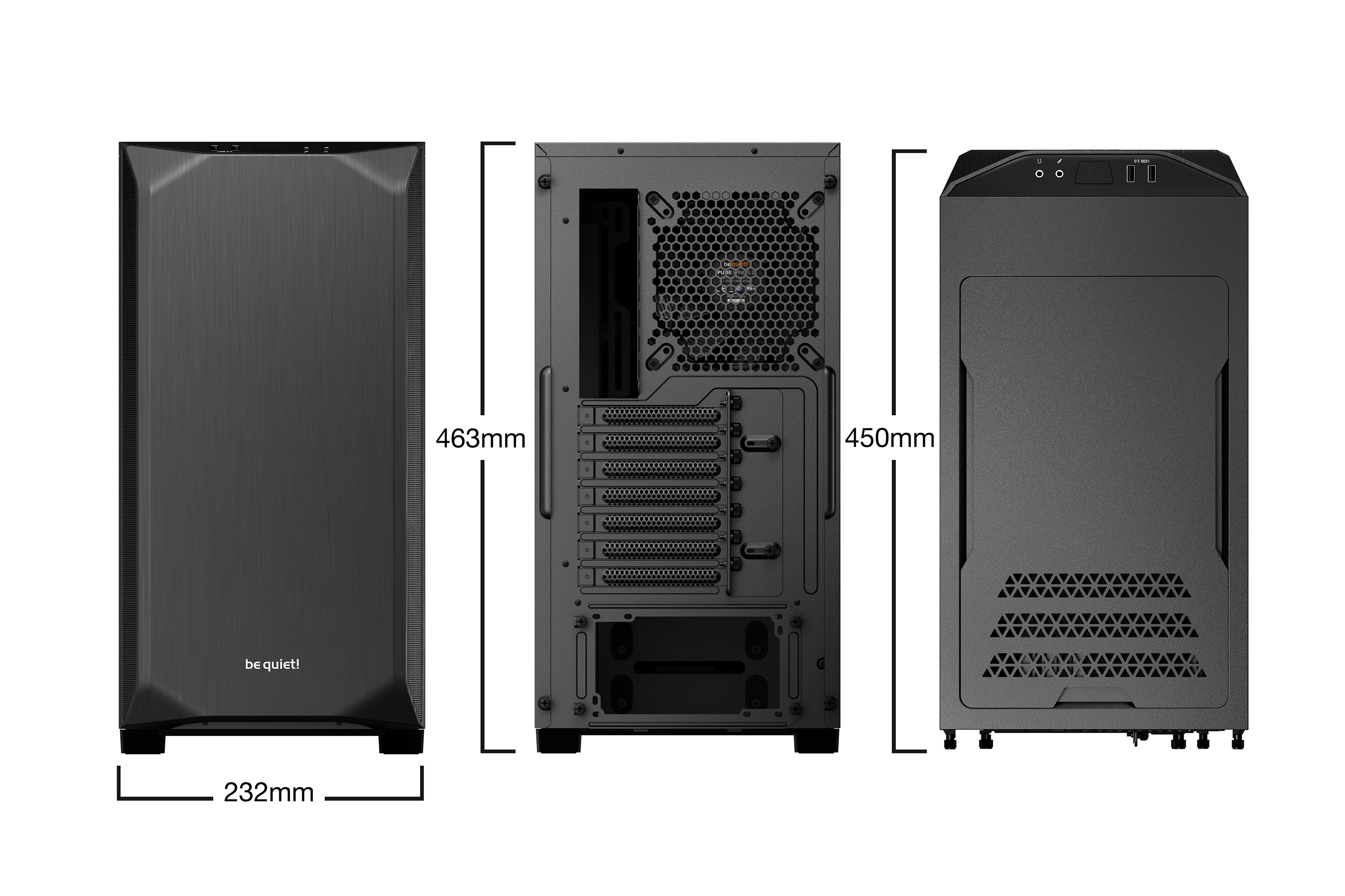 Кутия be quiet! PURE BASE 500 Black - BG034