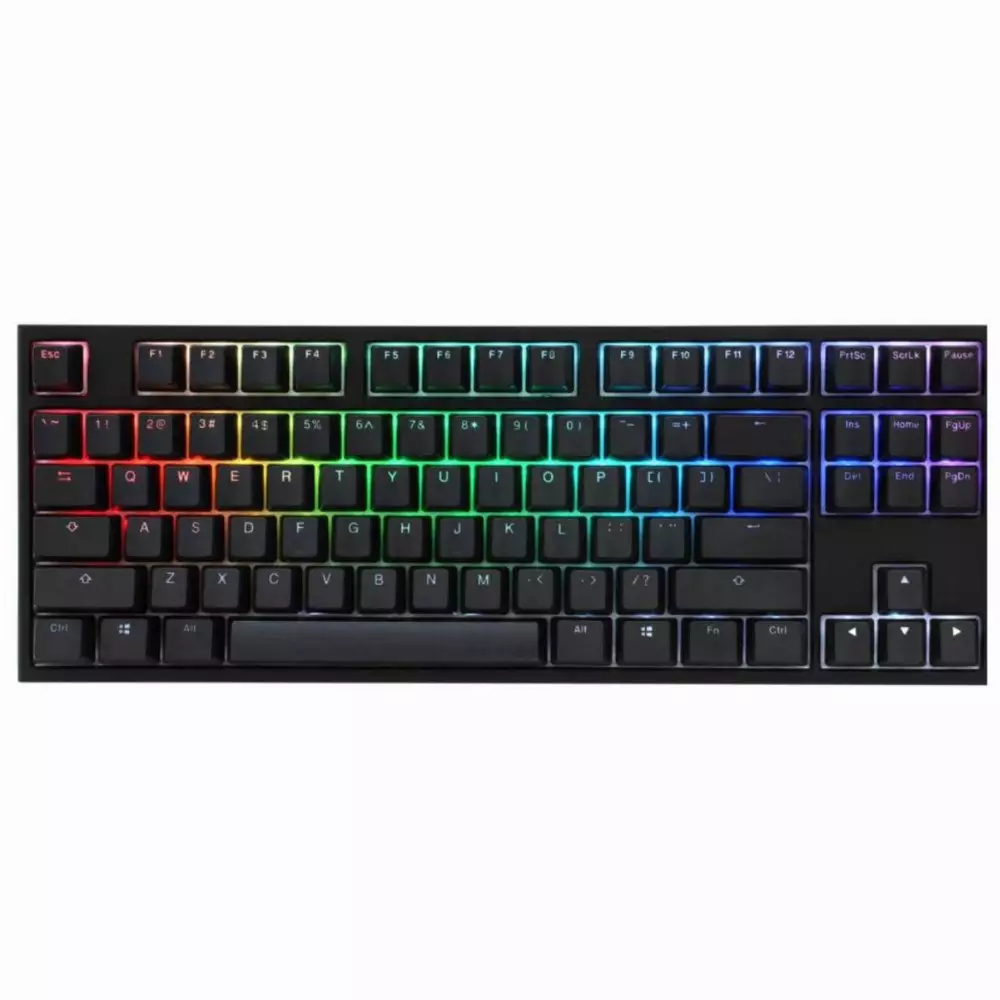 Геймърскa механична клавиатура Ducky One 2 TKL RGB, Kailh BOX White