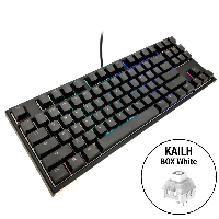 Геймърскa механична клавиатура Ducky One 2 TKL RGB, Kailh BOX White