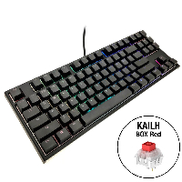 Геймърскa механична клавиатура Ducky One 2 TKL RGB, Kailh BOX Red