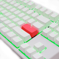 Геймърскa механична клавиатура Ducky One 2 TKL White RGB, Kailh BOX White