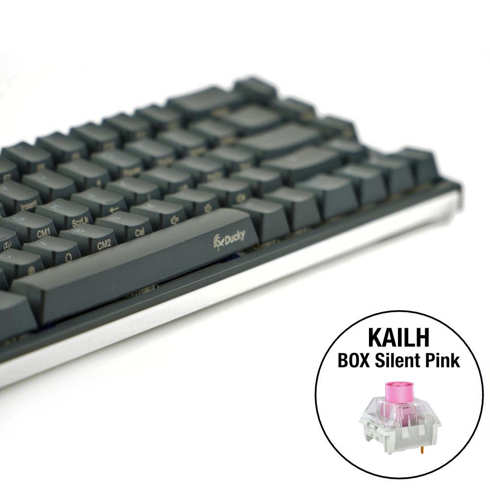 Геймърскa механична клавиатура Ducky One 2 SF RGB, Kailh BOX Silent Pink