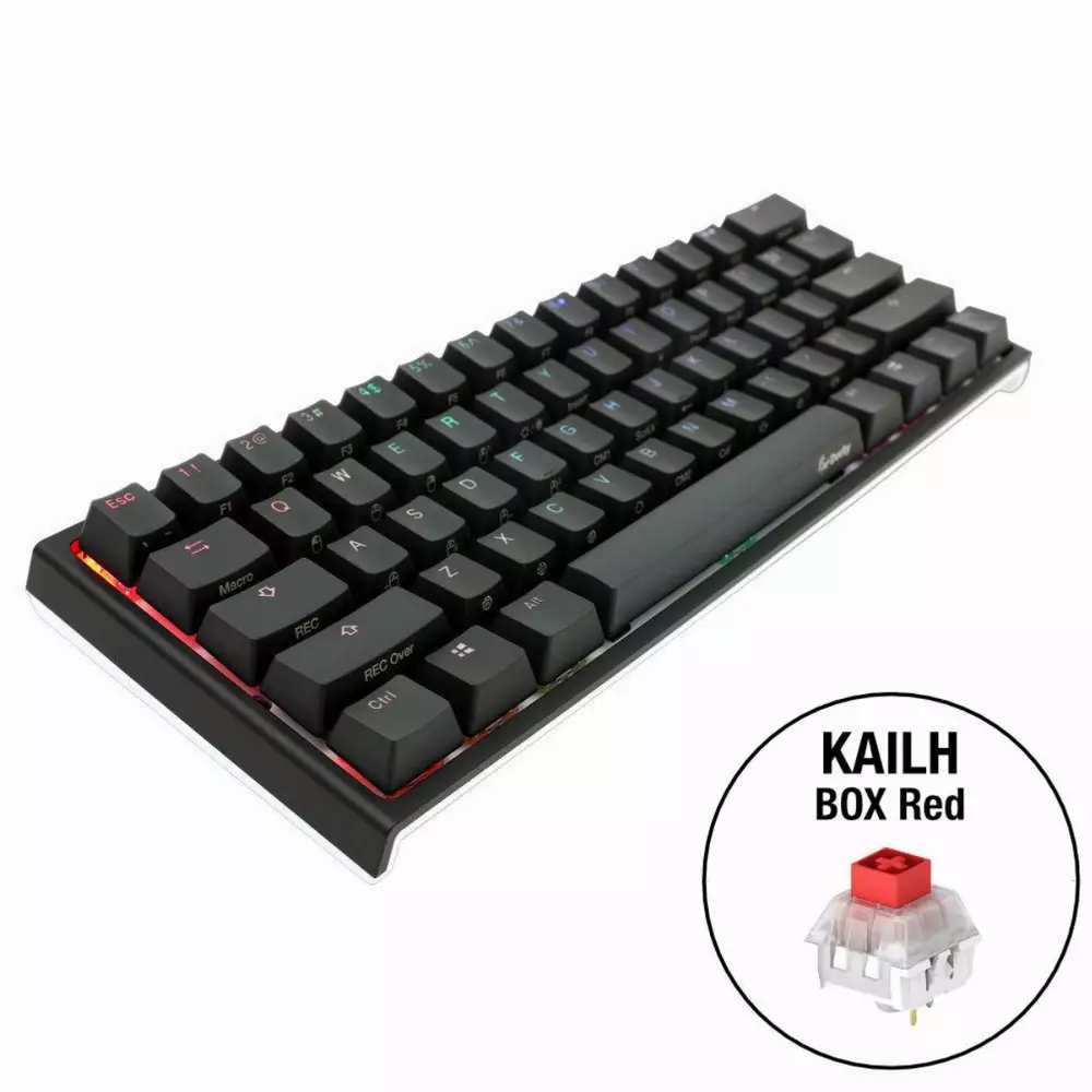 Gaming μηχανικό πληκτρολόγιο Ducky One 2 Mini V2 RGB, Kailh BOX Red