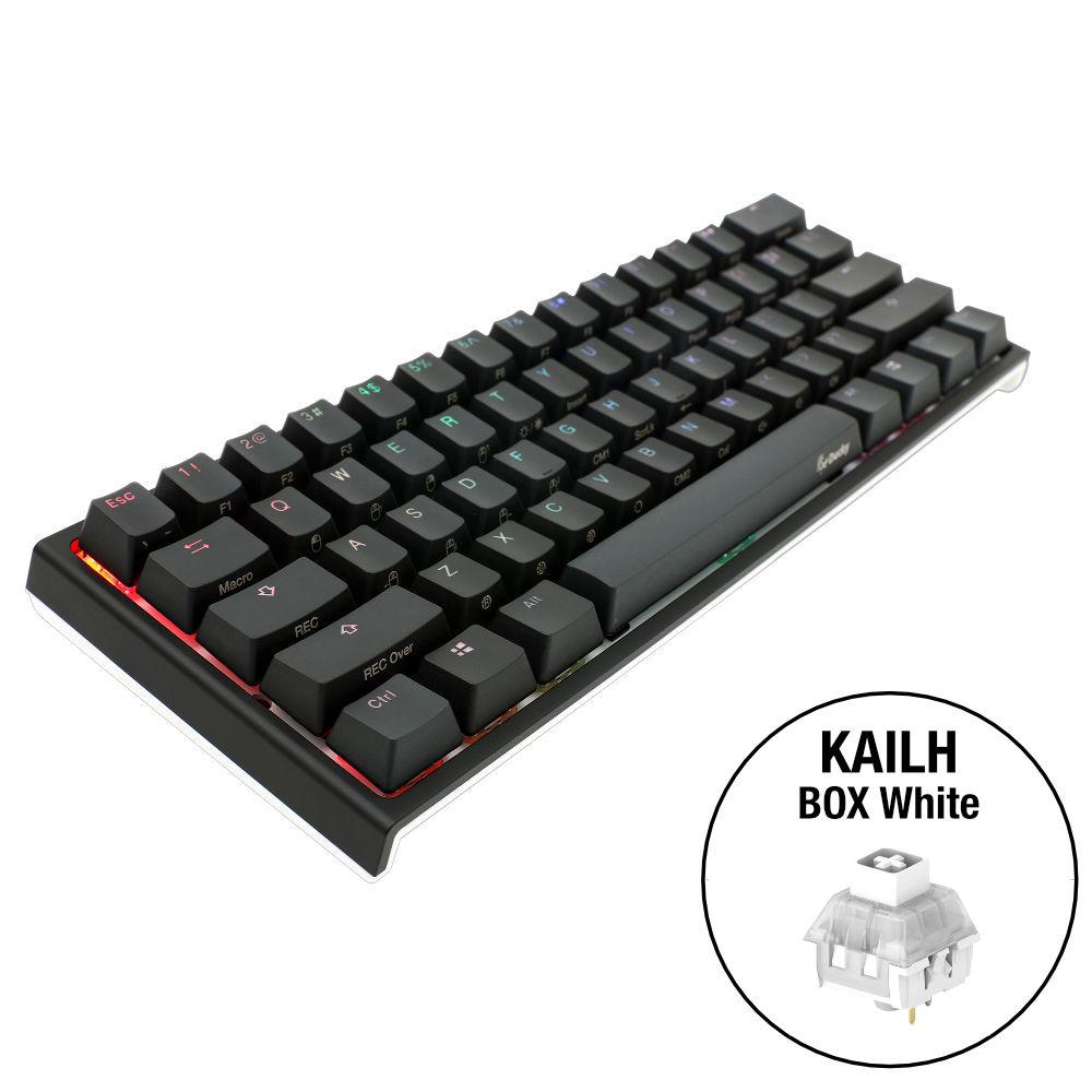 Gaming Mechanical Keyboard Ducky One 2 Mini V2 RGB, Kailh BOX White
