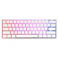 Геймърскa механична клавиатура Ducky One 2 Mini V2 White RGB, Kailh BOX Red