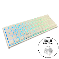 Геймърскa механична клавиатура Ducky One 2 Mini V2 White RGB, Kailh BOX White