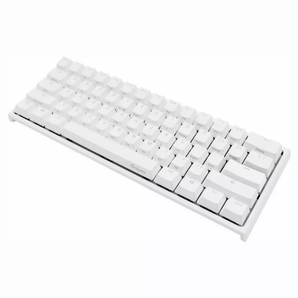 Геймърскa механична клавиатура Ducky One 2 Mini V2 White RGB, Kailh BOX White