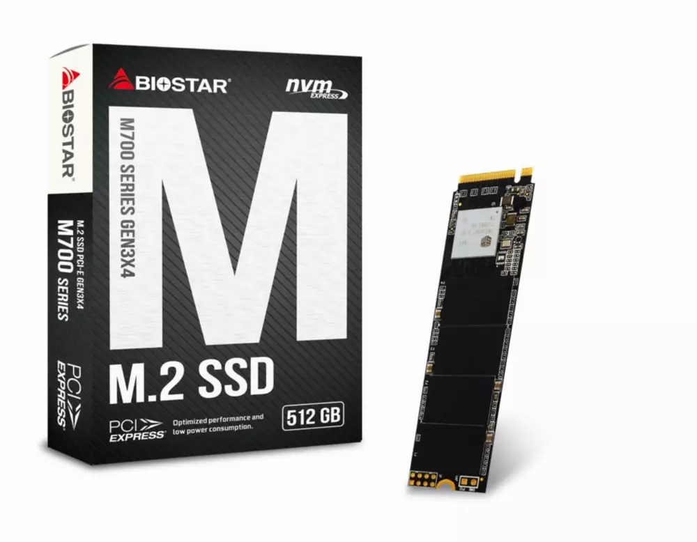 Диск SSD Biostar M700 512GB M.2 2280 PCI-E Gen3 x4