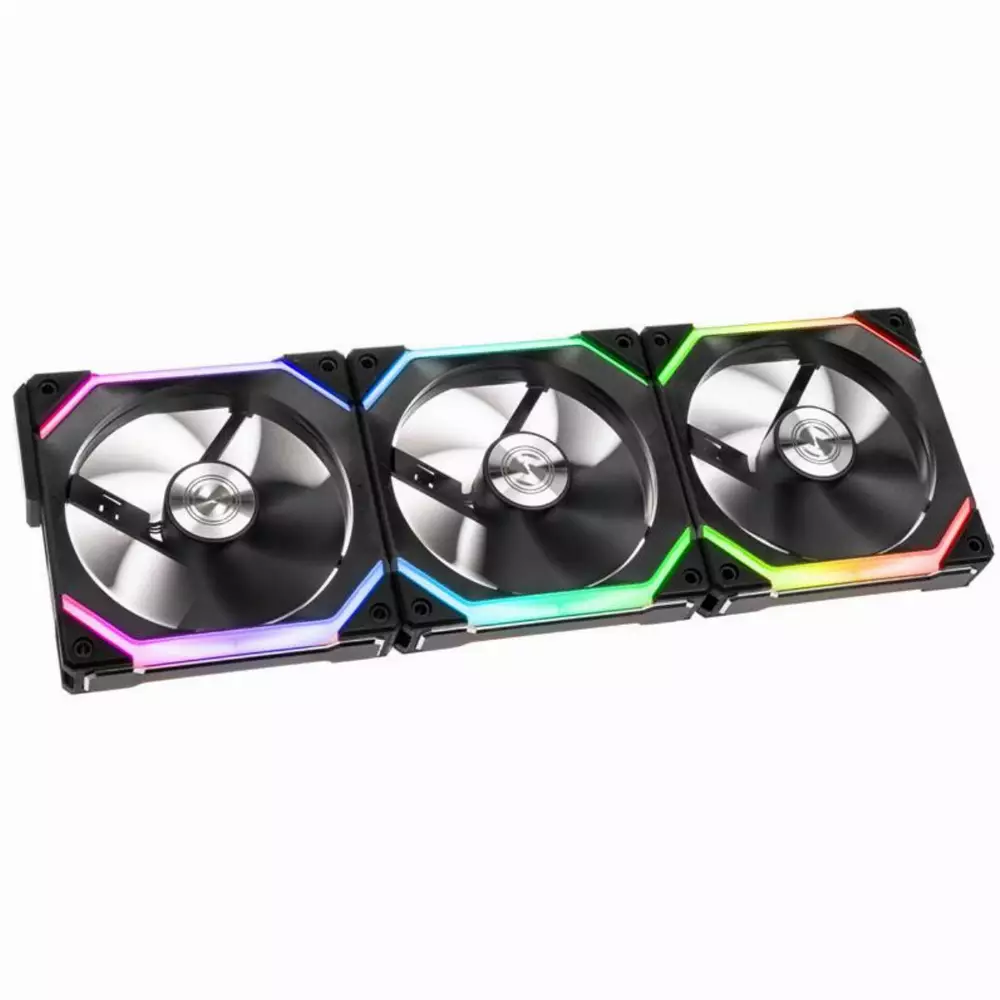 Вентилатор Lian Li UNI SL120 ARGB 3 Fan комплект + контролер - Черни