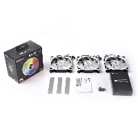 Вентилатор Lian Li Bora Digital BR120 ARGB 3 Fan Комплект с включен контролер - Сребрист