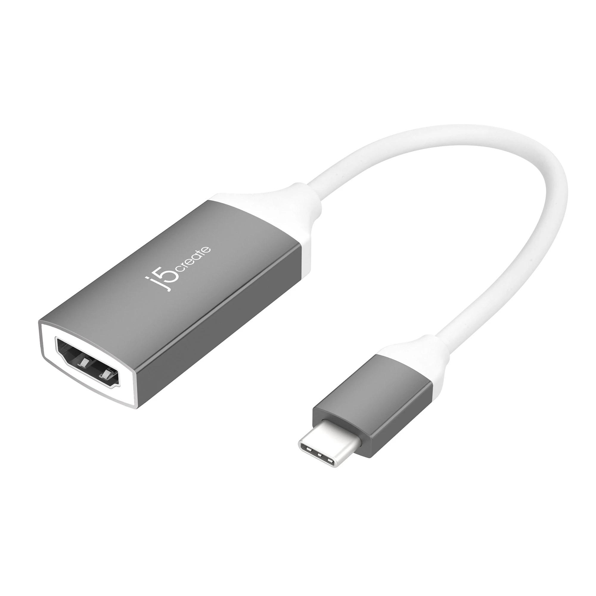 Adapter j5create JCA153G, USB-C zu 4K HDMI, Grau