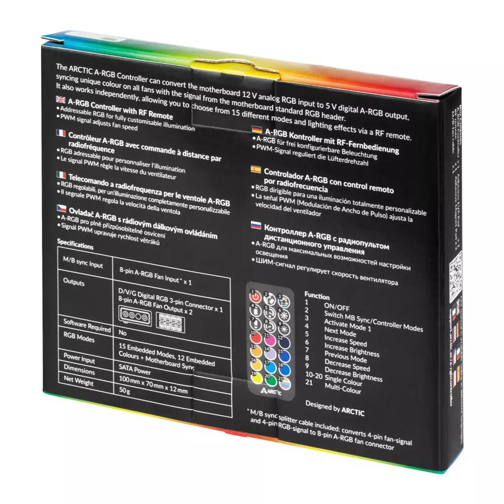 Контролер за вентилатори ARCTIC A-RGB Controller