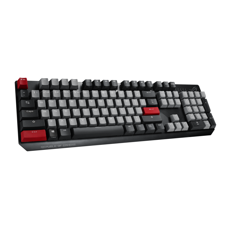 Геймърска механична клавиатура ASUS ROG Strix Scope PBT - CHERRY MX Red Switches + PBT Капачки