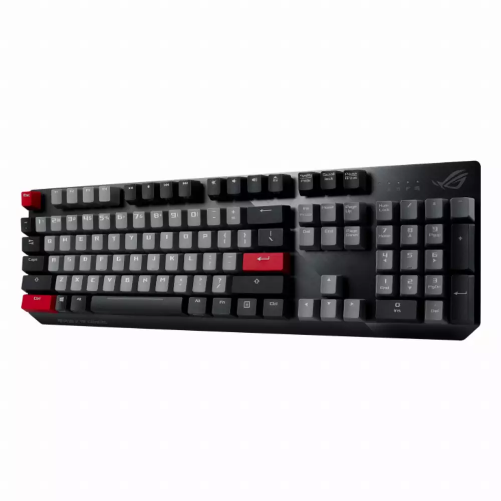 Геймърска механична клавиатура ASUS ROG Strix Scope PBT - CHERRY MX Red Switches + PBT Капачки