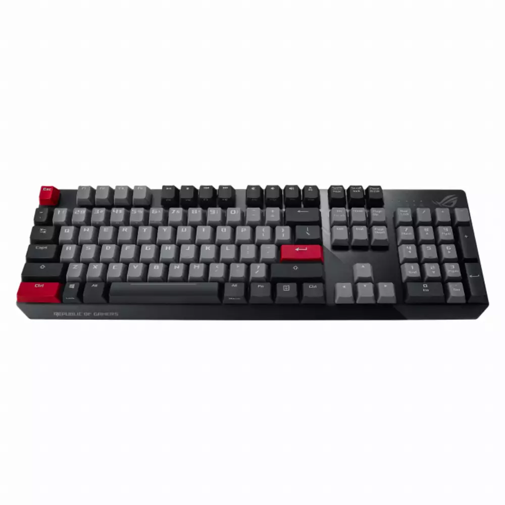 Геймърска механична клавиатура ASUS ROG Strix Scope PBT - CHERRY MX Red Switches + PBT Капачки
