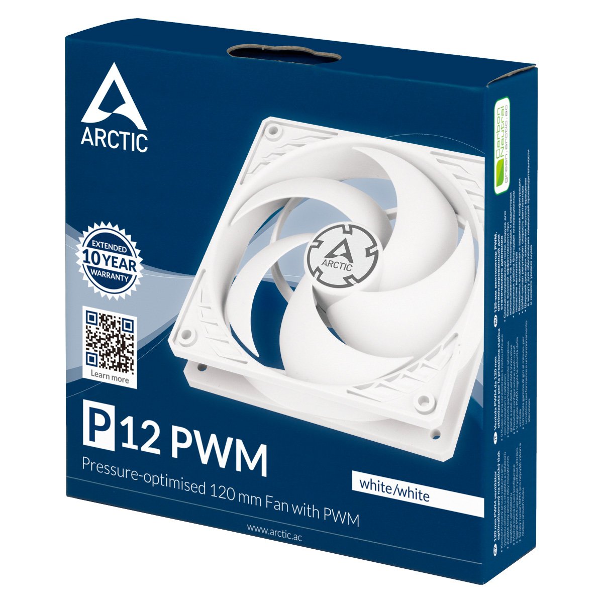 Вентиалтор Arctic P12 PWM Fan120mm White - ACFAN00171A