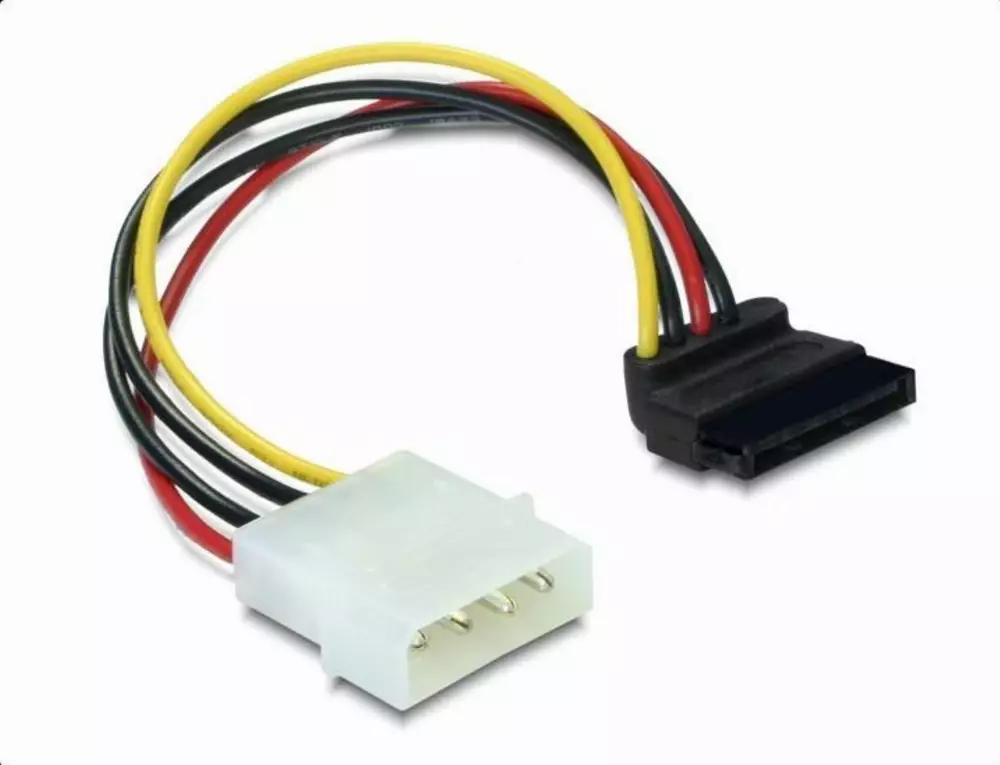 DeLock Power SATA HDD zu 4 Pin, 90°, 15 cm