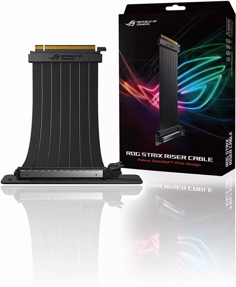 Универсален брекет и кабел ASUS ROG Strix RS200, за вертикален монтаж на видео карта