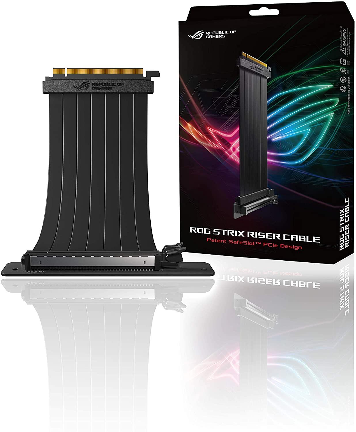 Универсален брекет и кабел ASUS ROG Strix RS200, за вертикален монтаж на видео карта 