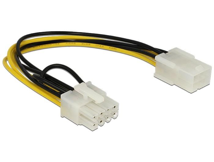 Кабель DeLock PCI Express power 6 pin женский > PCI Express 8 pin, 20 см