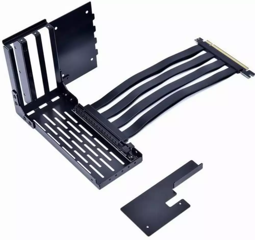 Кабел за вертикален монтаж за видео карта Lian Li LAN2-1X Externder Riser Cable 200mm PCI-E x16 3.0 и бракет за LanCool II