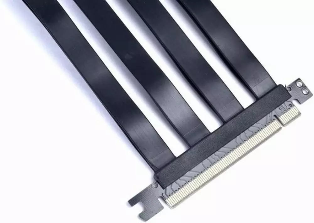Кабел за вертикален монтаж за видео карта Lian Li LAN2-1X Externder Riser Cable 200mm PCI-E x16 3.0 и бракет за LanCool II