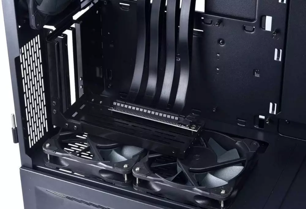 Кабел за вертикален монтаж за видео карта Lian Li LAN2-1X Externder Riser Cable 200mm PCI-E x16 3.0 и бракет за LanCool II