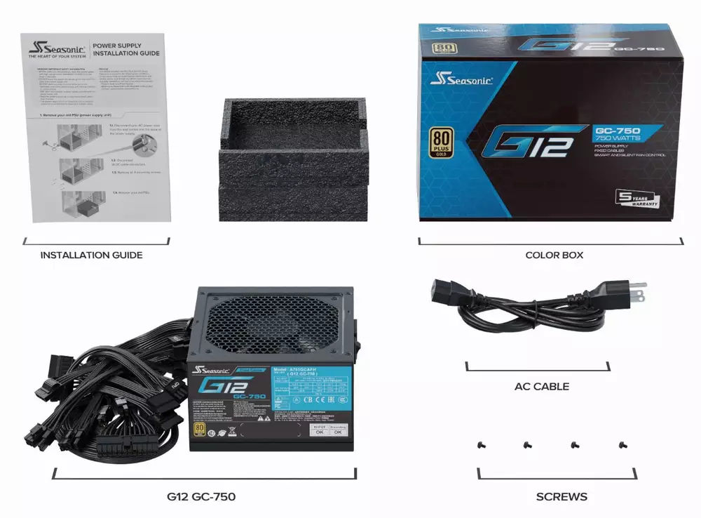 Τροφοδοτικό Seasonic G12 GC-750 (750W) 80+ Gold PSU
