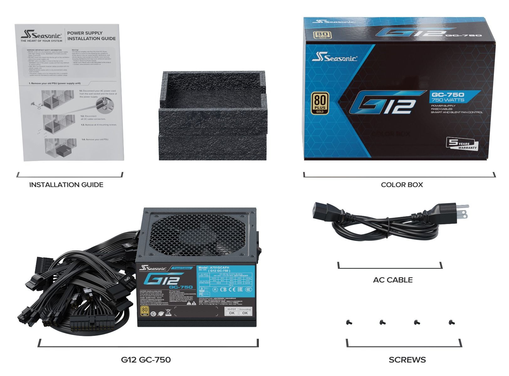 Τροφοδοτικό Seasonic G12 GC-750 (750W) 80+ Gold PSU
