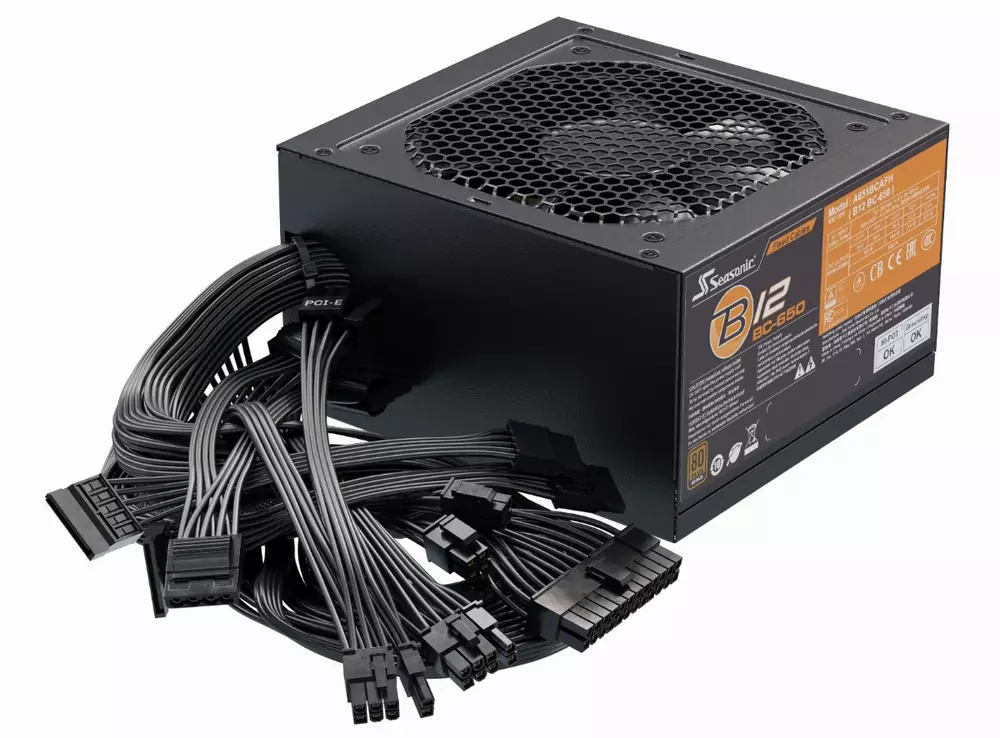 Захранване SEASONIC B12-BC-650 (650W) 80+ BRONZE
