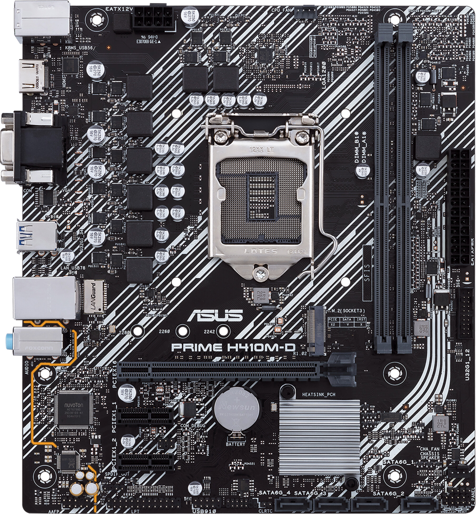 Дънна платка ASUS PRIME H410M-D