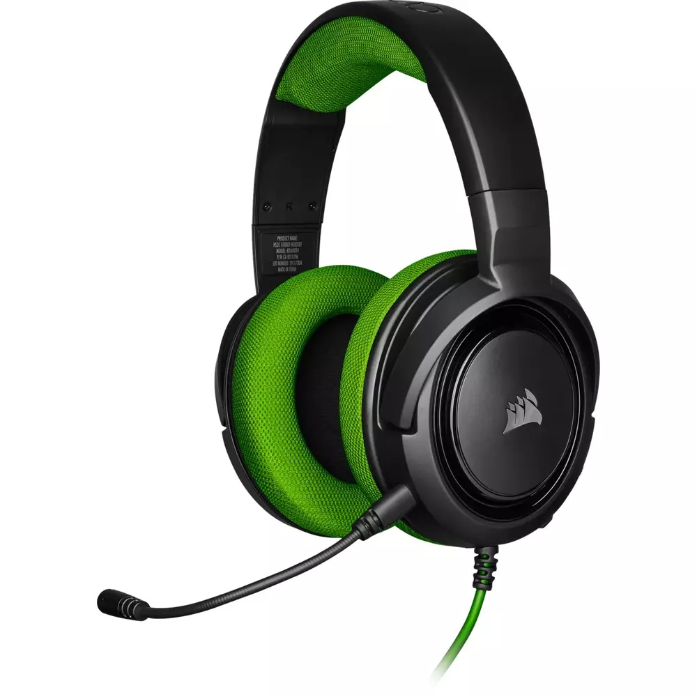 Геймърски слушалки Corsair HS35 STEREO Gaming Headset Green