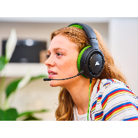 Геймърски слушалки Corsair HS35 STEREO Gaming Headset Green