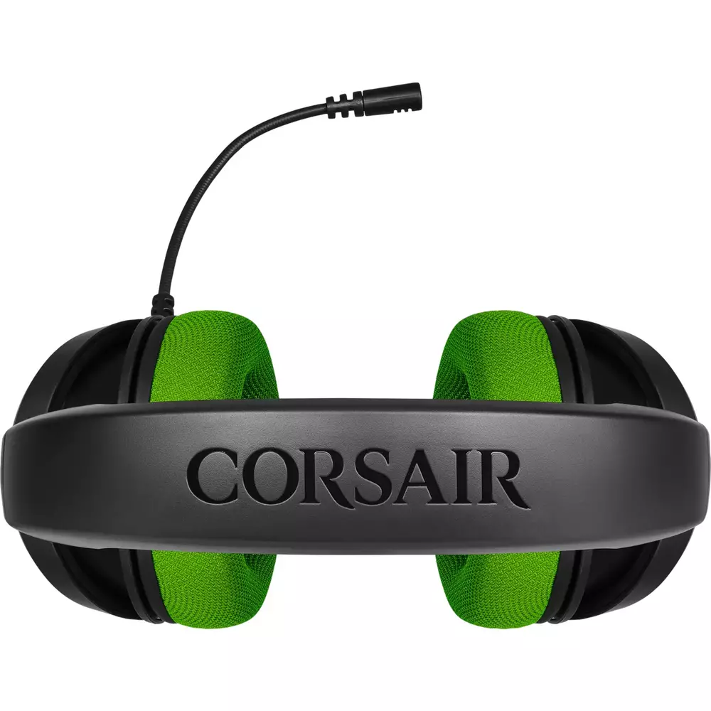 Геймърски слушалки Corsair HS35 STEREO Gaming Headset Green