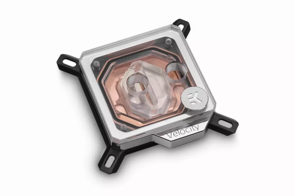 Воден блок за процесор EK-Quantum Velocity - Copper + Plexi Intel LGA 1151/1200