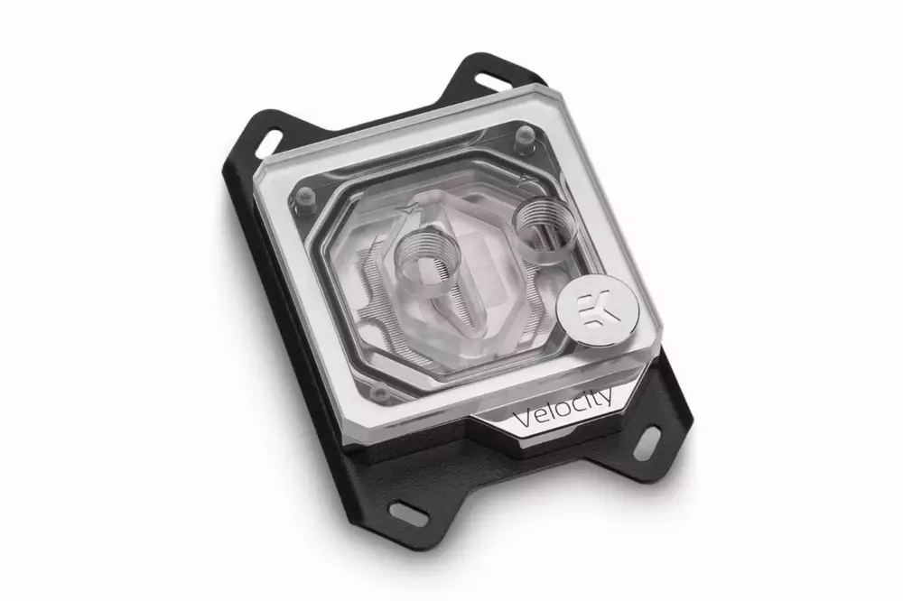 Воден блок за процесор EK-Quantum Velocity RGB - AMD Nickel + Plexi, CPU water block for AMD AM4