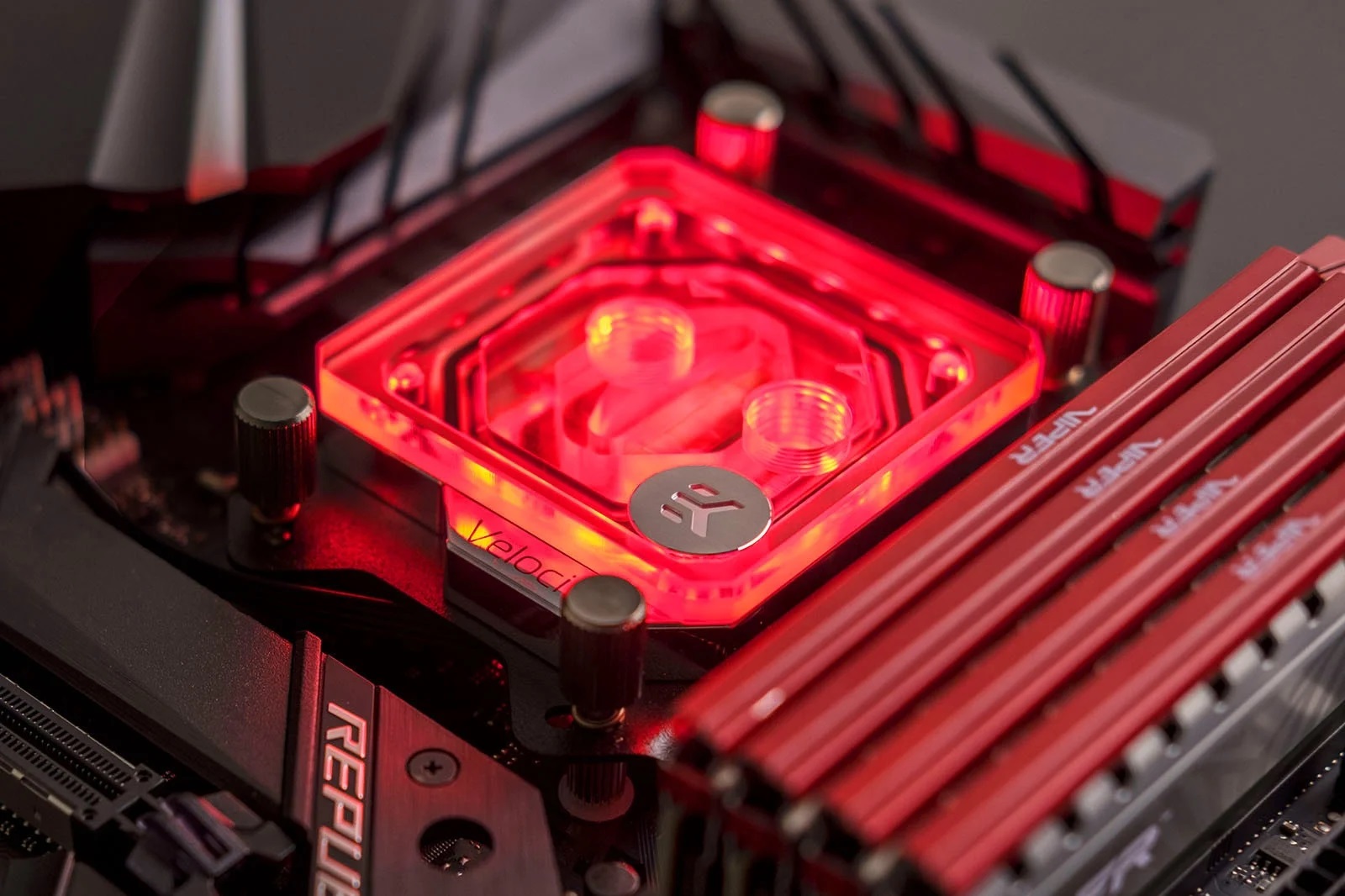 Воден блок за процесор EK-Quantum Velocity RGB - AMD Nickel + Plexi, CPU water block for AMD AM4