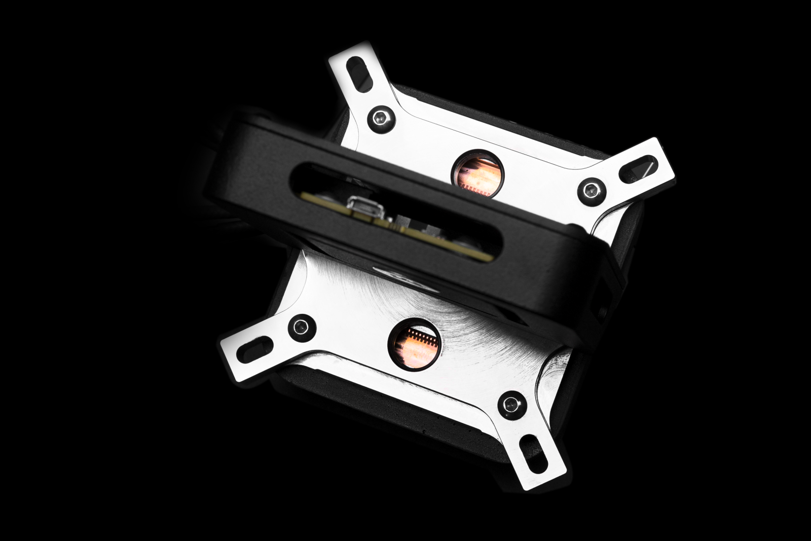 Воден блок за процесор EK-QuantumX Delta TEC - Copper + Nickel, water block