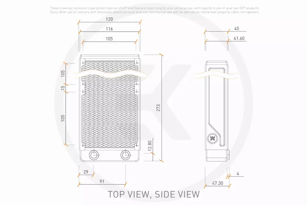 Радиатор EK-CoolStream Classic PE 240