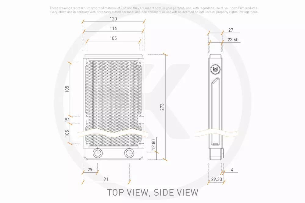 Радиатор EK-CoolStream Classic SE 240