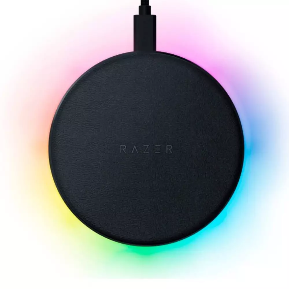 Безжично зарядно Razer Charging Pad Chroma 10W Fast Wireless Charger Razer Chroma RGB