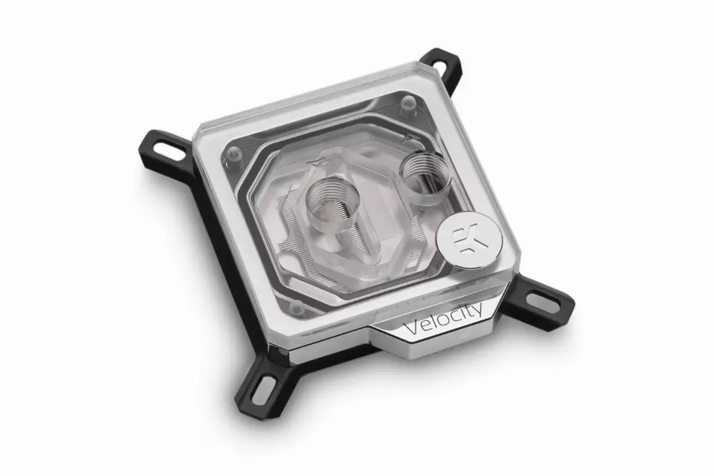 Воден блок за процесор EK-Quantum Velocity - Nickel + Plexi