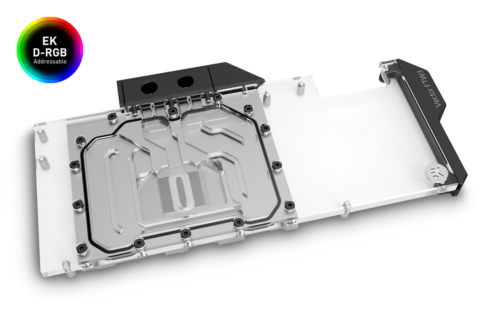 Воден блок за видео карта EK-Quantum Vector FTW3 RTX 3080/3090 D-RGB - Nickel + Plexi